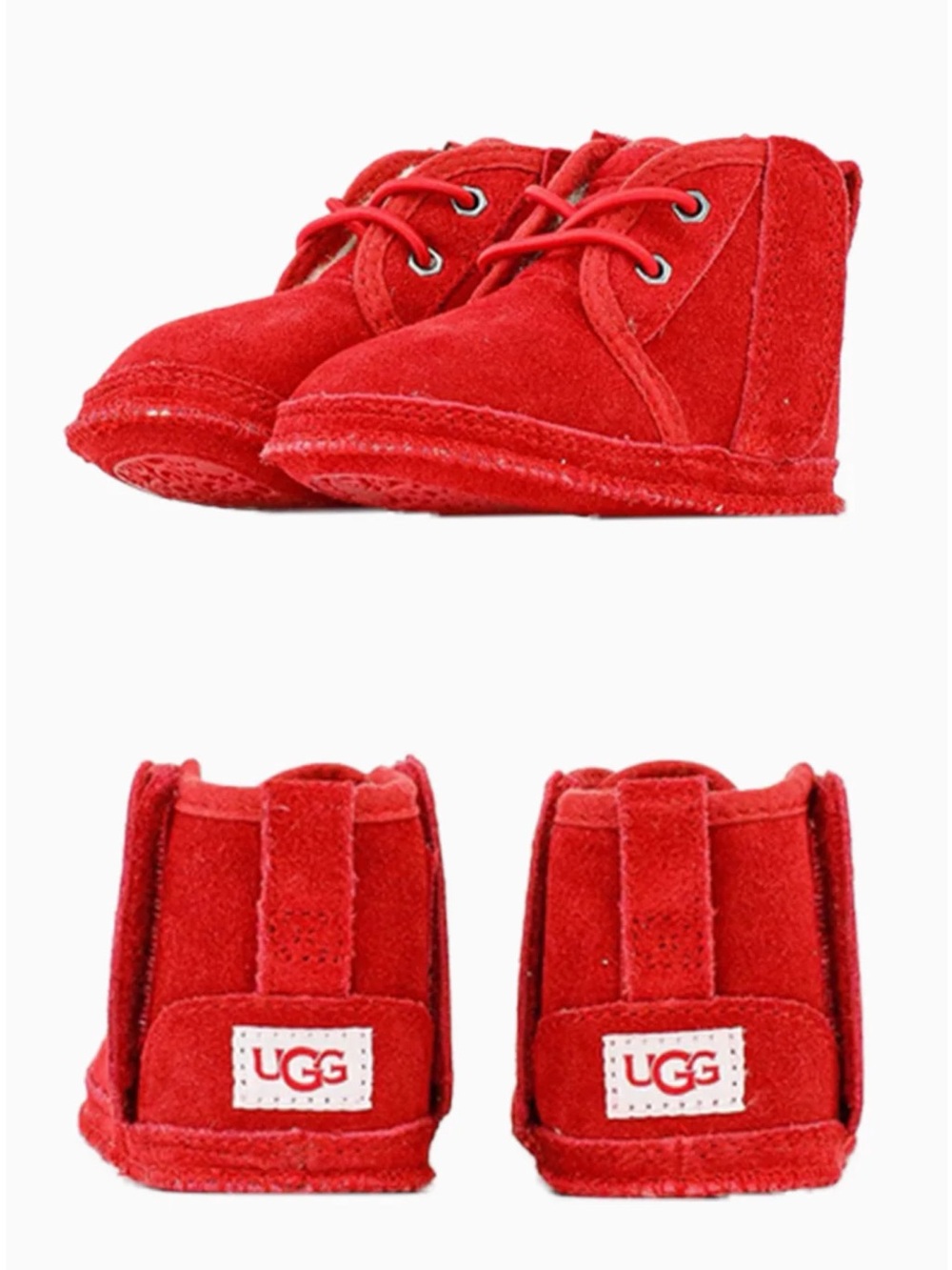 UGG Red Suede Baby Walker Boots